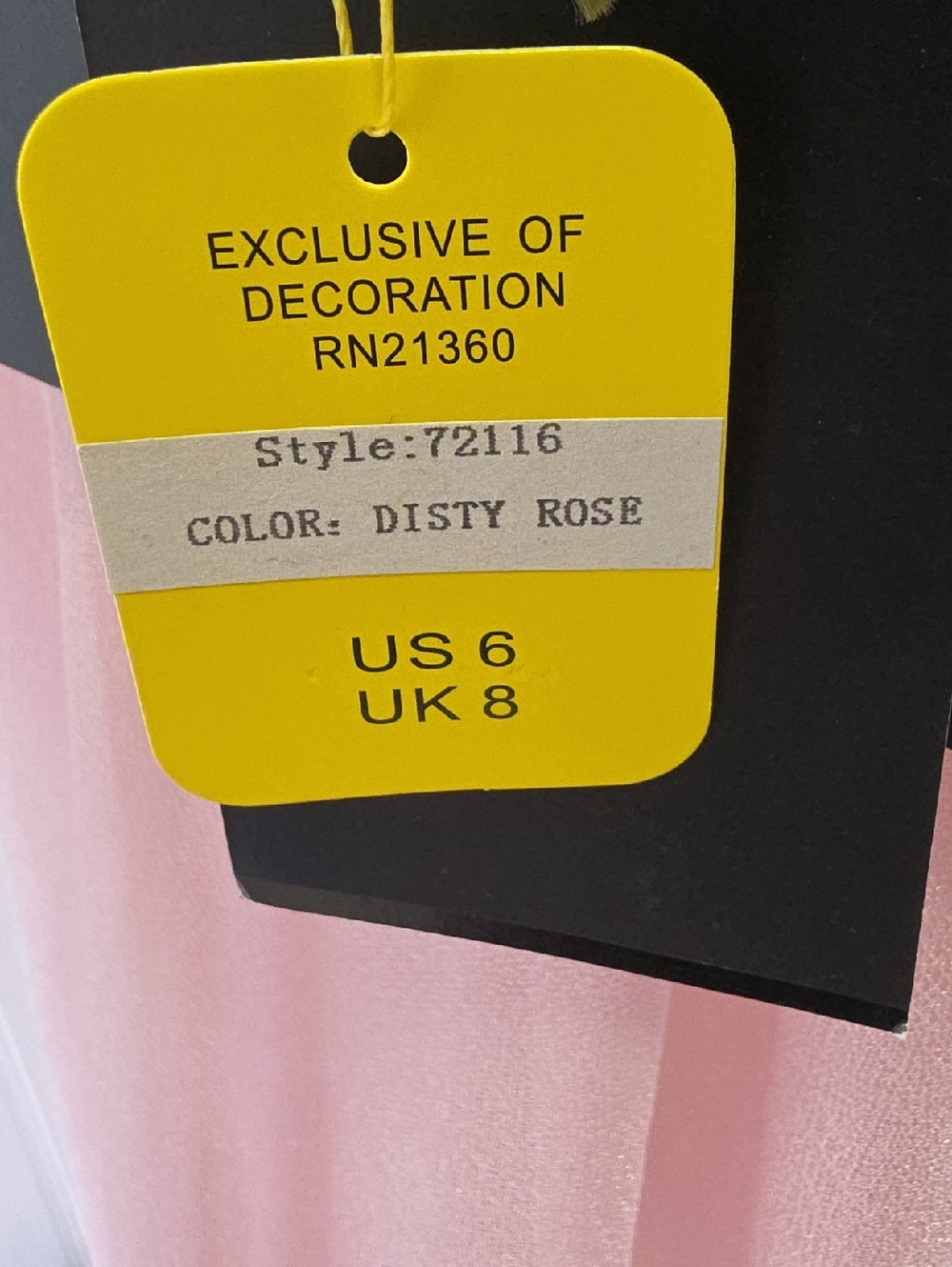 MGNY NWT Rose Pink Embroidered V-Neck Beaded Evening Gown Dress Size 6 #72116 - Picture 11 of 13
